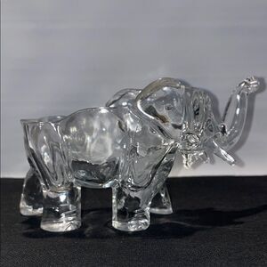 Elegant Glass Elephant Figurine